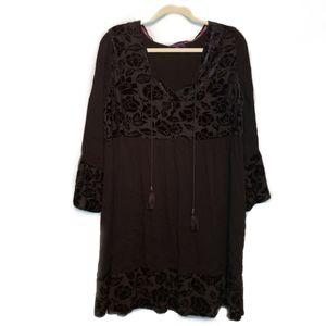 Artesia Velvet Floral Tunic Dress